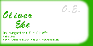oliver eke business card